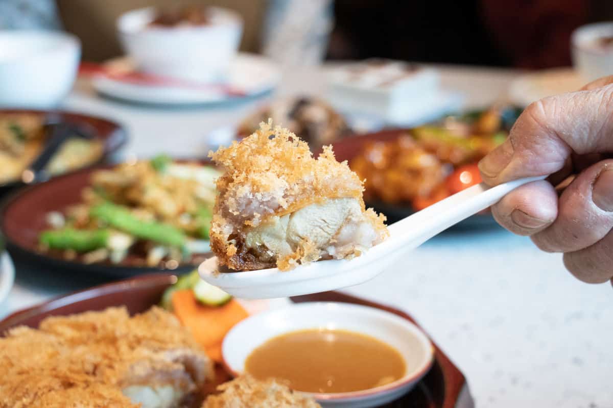 板橋車站環球丰和日麗官網菜單─肉類料理:功夫芋泥雞